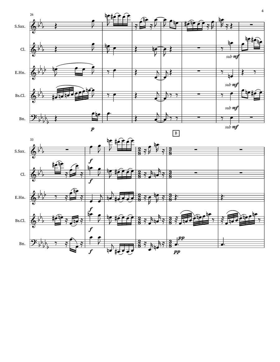 Hypnagogic Logic Woodwind Quintet - Digital Sheet Music page 4