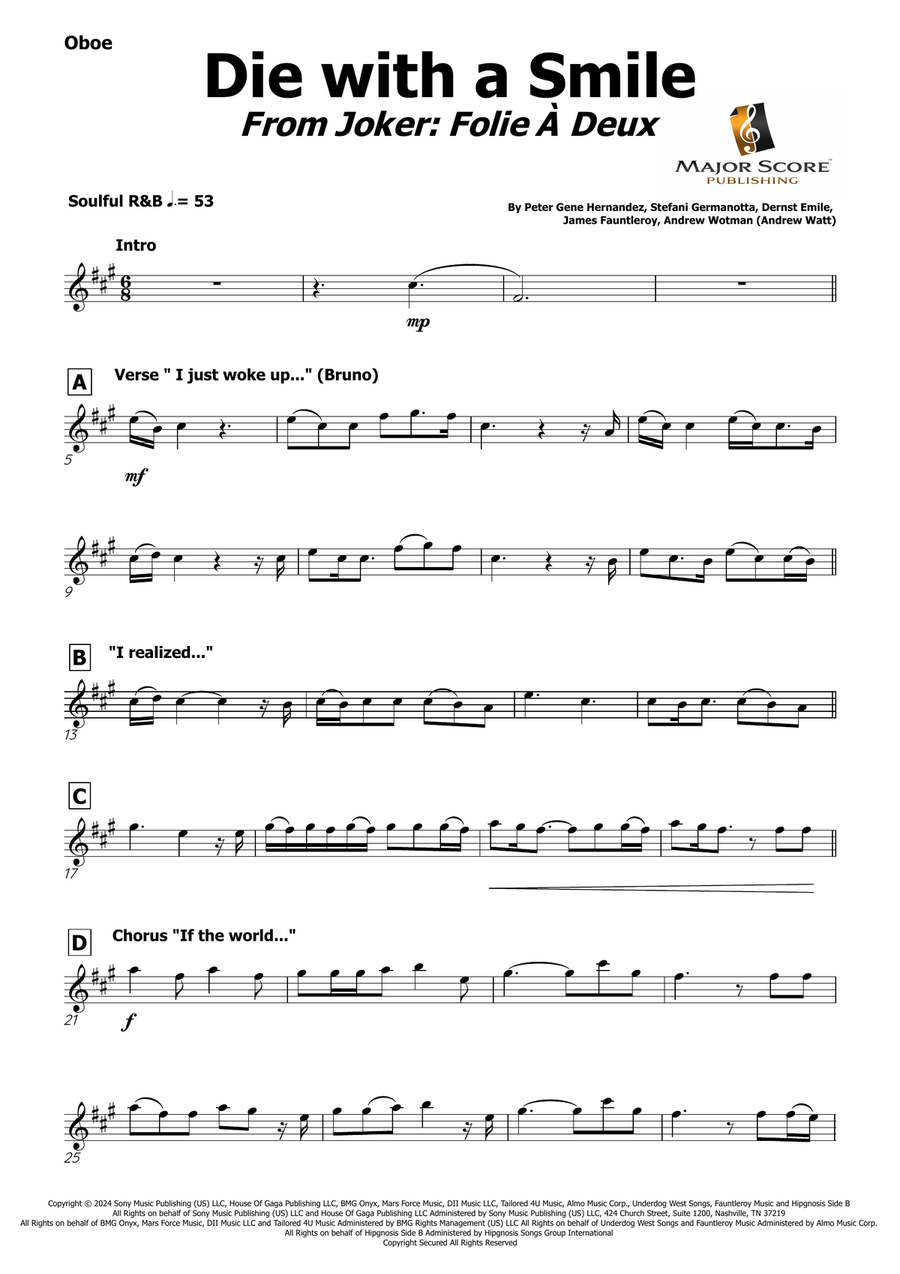 Die With A Smile Die With A Smile Piano scores gallery preview page 2