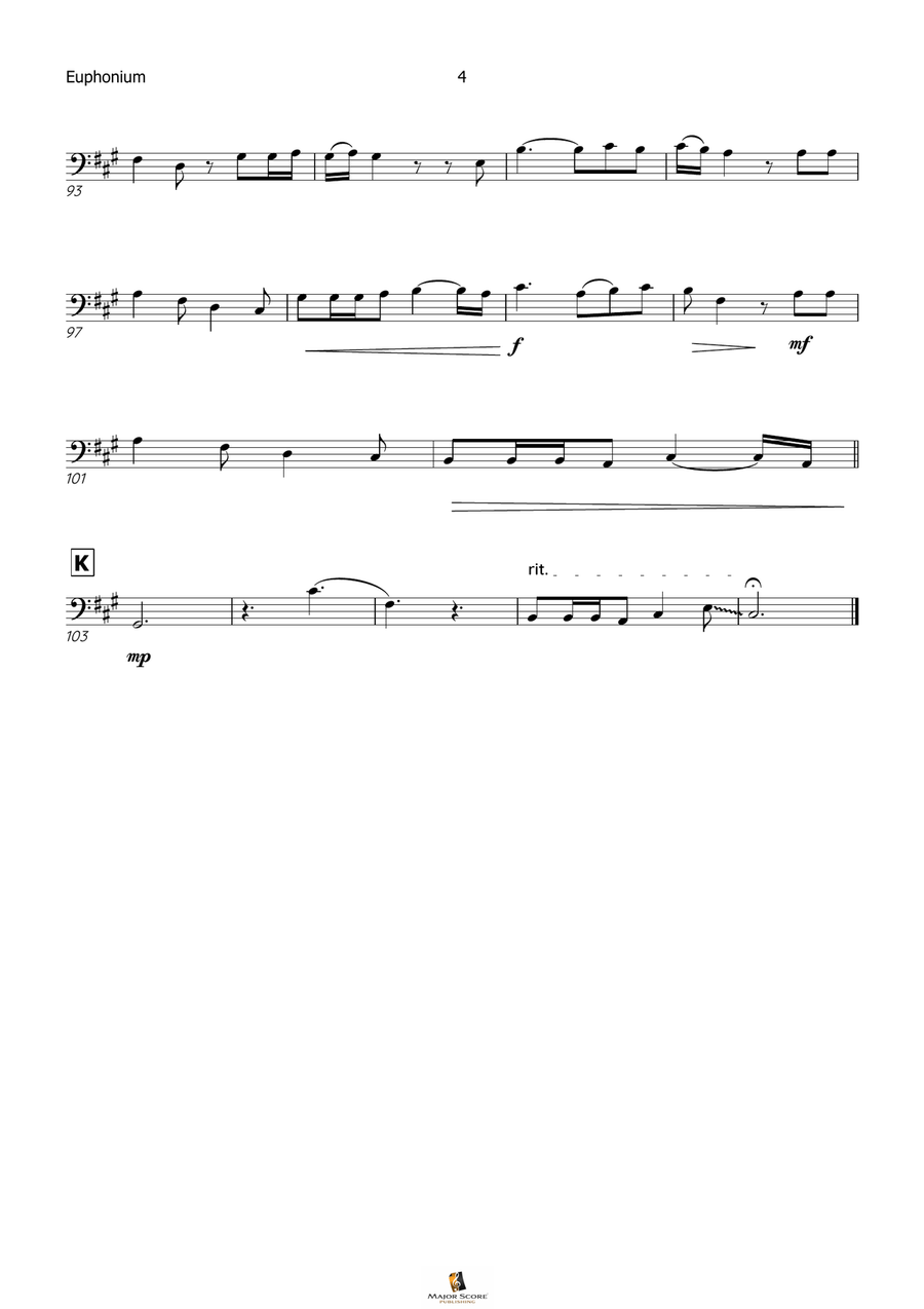 Die With A Smile Die With A Smile Euphonium scores gallery preview page 5