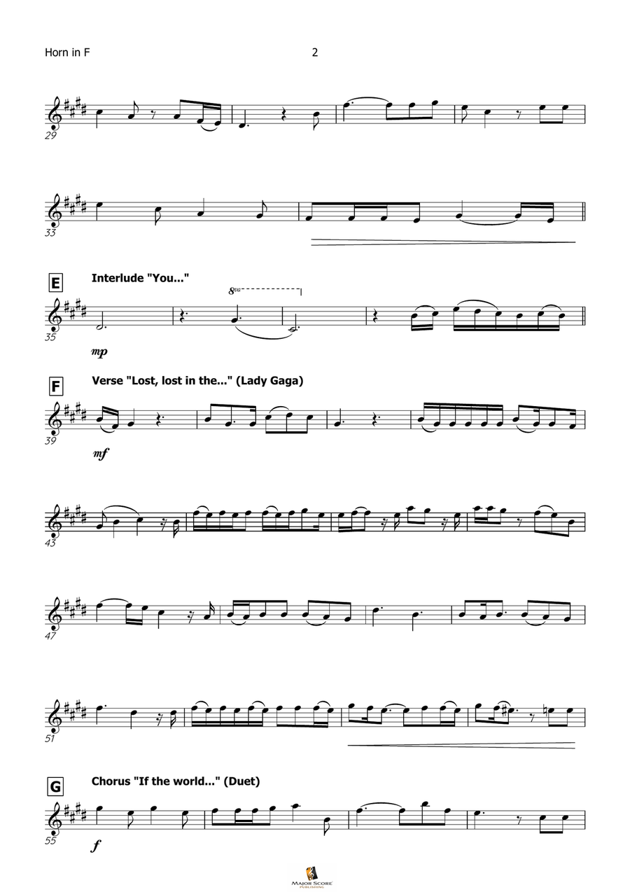 Die With A Smile Die With A Smile Piano scores gallery preview page 3