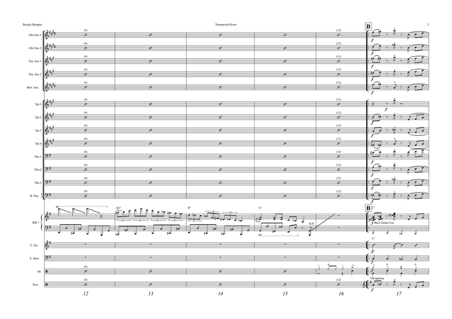The Boogie Bumper Jazz Ensemble scores gallery preview page 3