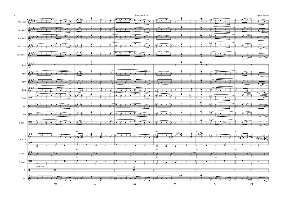 The Boogie Bumper Jazz Ensemble scores gallery preview page 4
