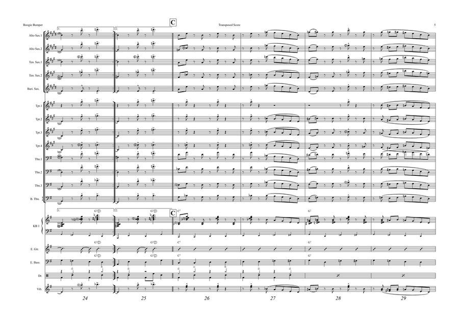 The Boogie Bumper Jazz Ensemble scores gallery preview page 5