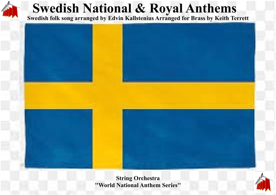 Swedish National & Royal Anthems for String Orchestra (World National Anthem Series String Orchestra scores gallery preview page 1
