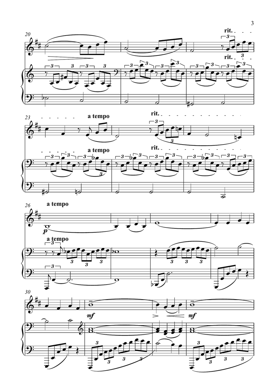 Arabesque No.1 - Clarinet and Piano B-Flat Clarinet scores gallery preview page 3