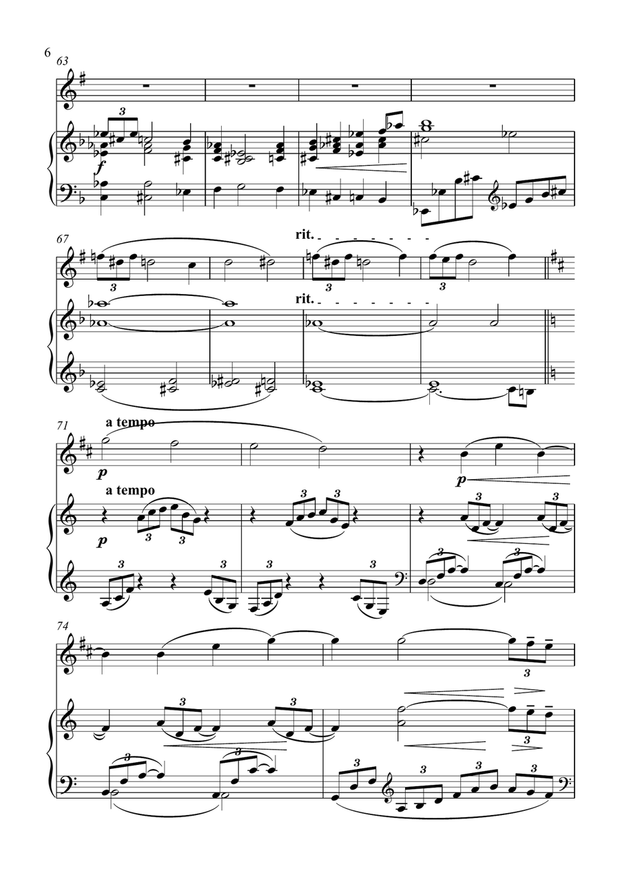 Arabesque No.1 - Clarinet and Piano B-Flat Clarinet scores gallery preview page 6
