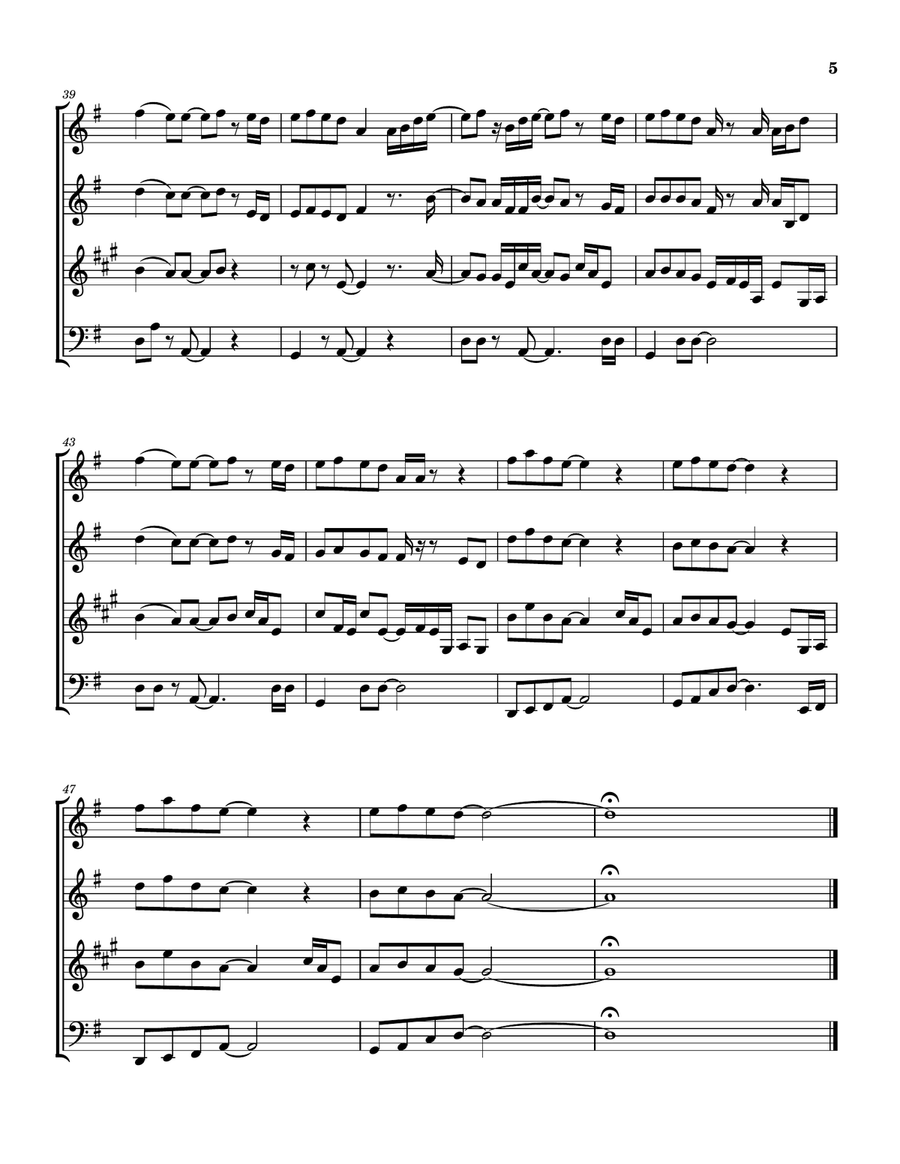 Drowning In Nostalgia Woodwind Quintet scores gallery preview page 6