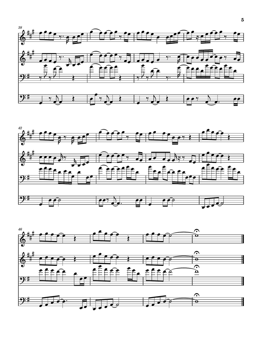 Drowning In Nostalgia Brass Quartet scores gallery preview page 6