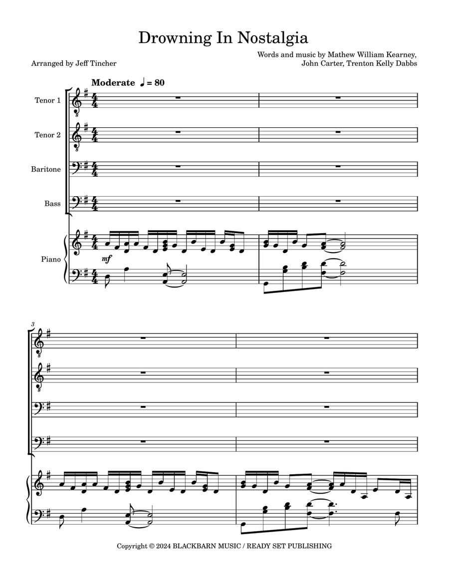 Drowning In Nostalgia Drowning In Nostalgia TTBB scores gallery preview page 2