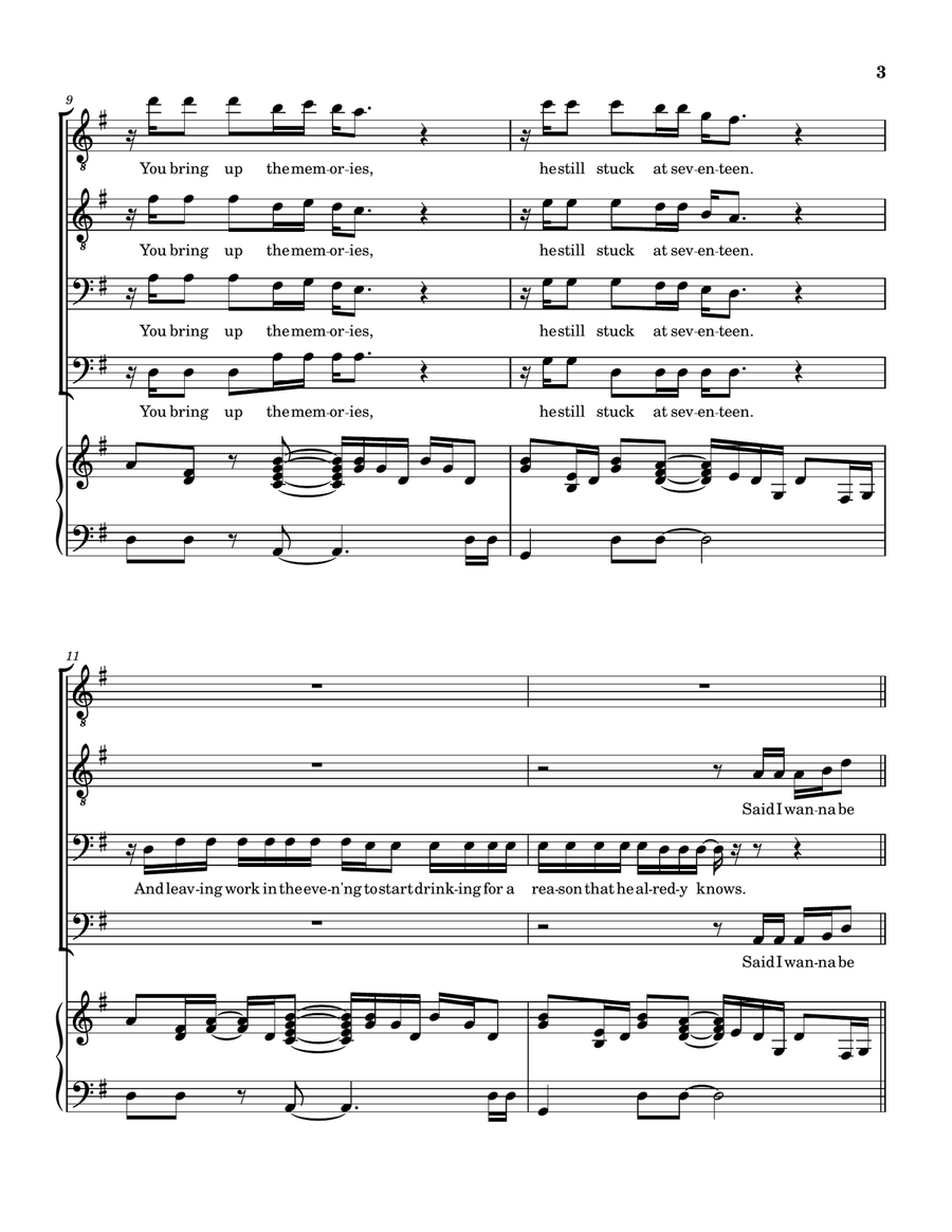 Drowning In Nostalgia Drowning In Nostalgia TTBB scores gallery preview page 4