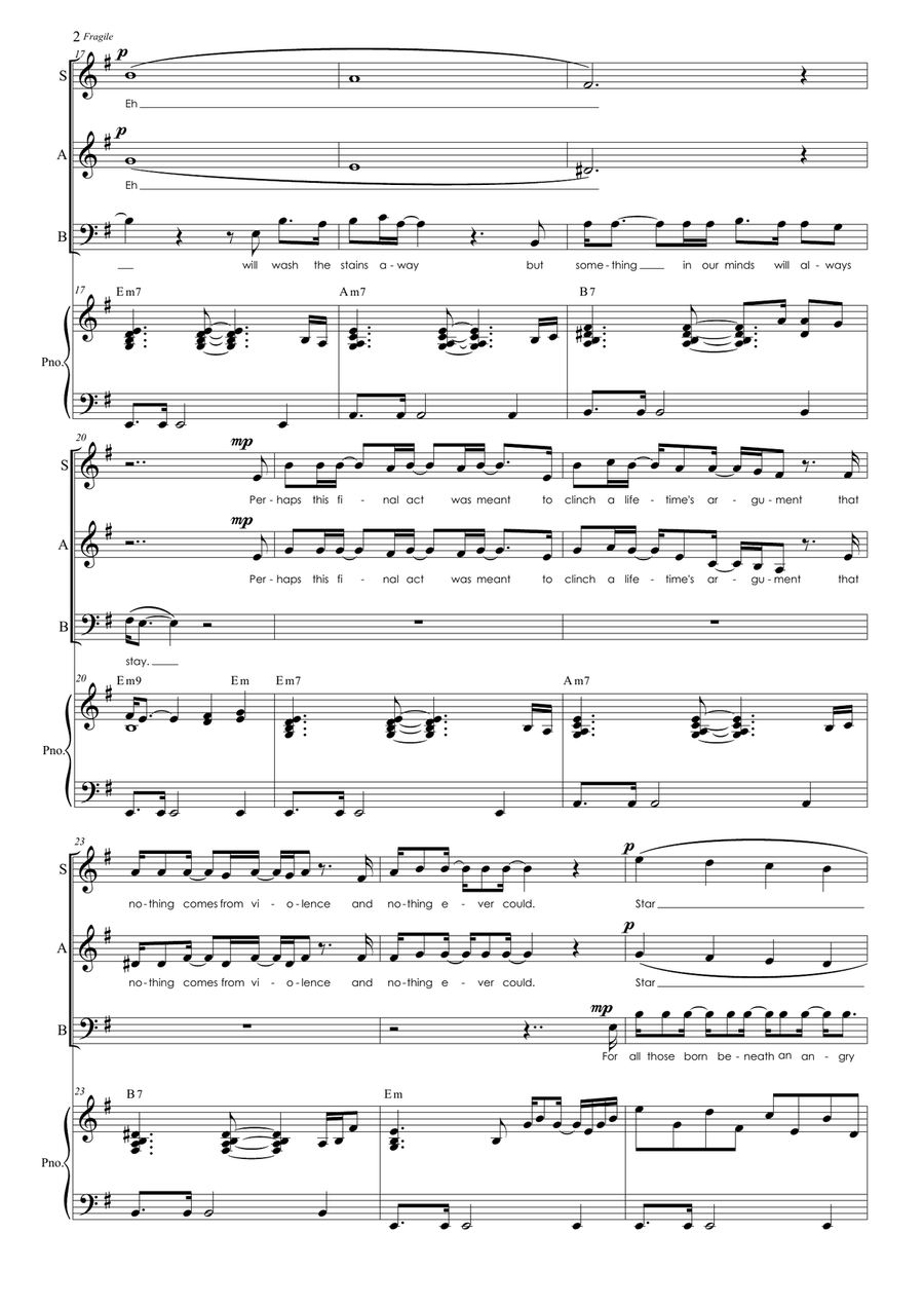 Fragile Fragile 3-Part scores gallery preview page 2