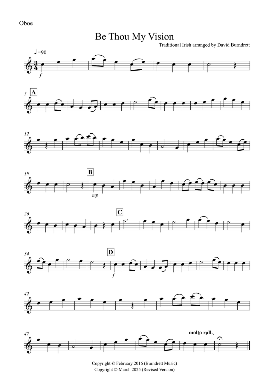 Be Thou My Vision for Oboe and Trombone Duet Trombone Duet scores gallery preview page 4