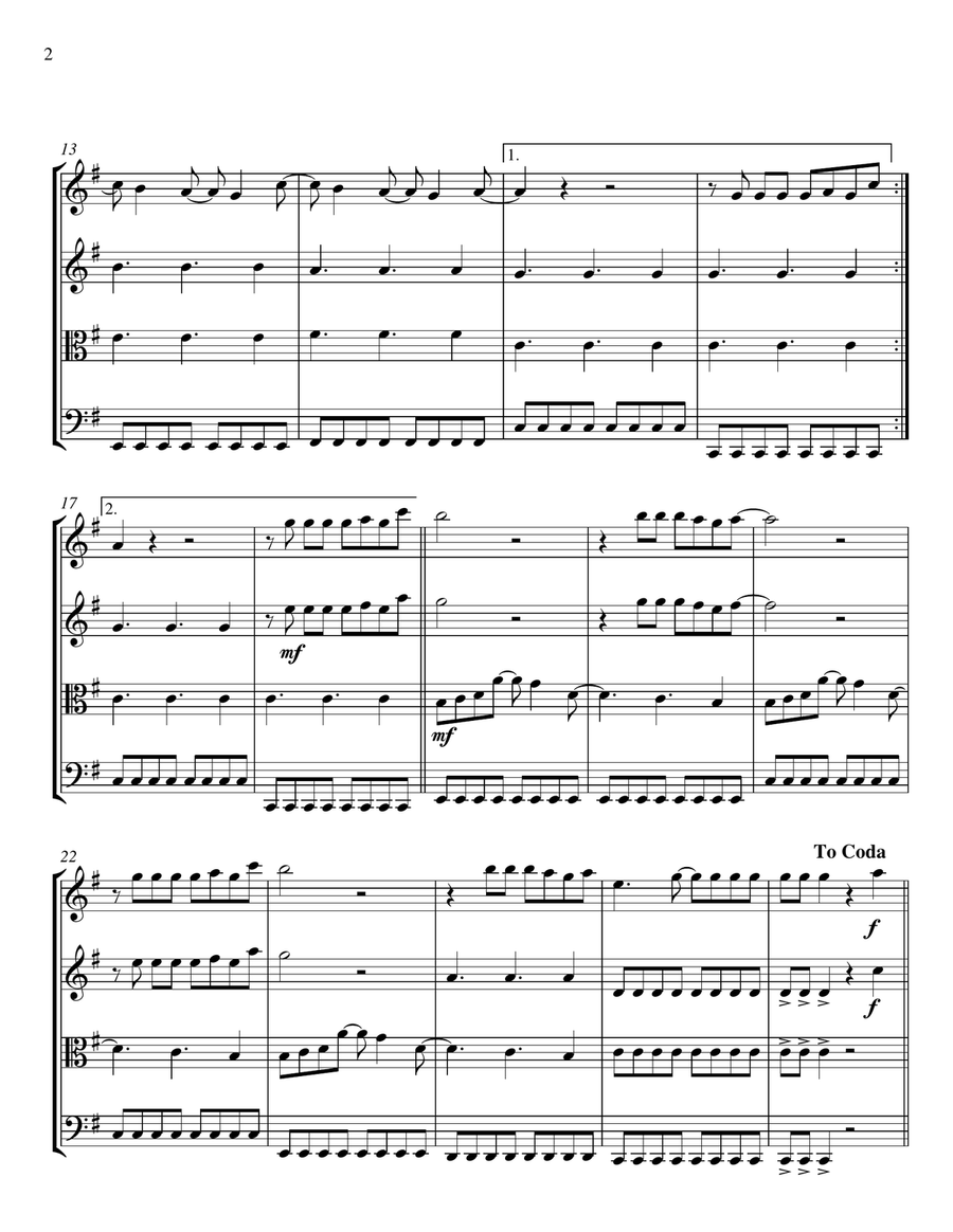 Long Live Long Live String Quartet scores gallery preview page 2