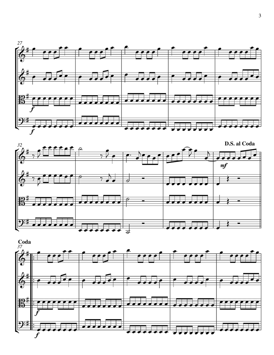 Long Live Long Live String Quartet scores gallery preview page 3