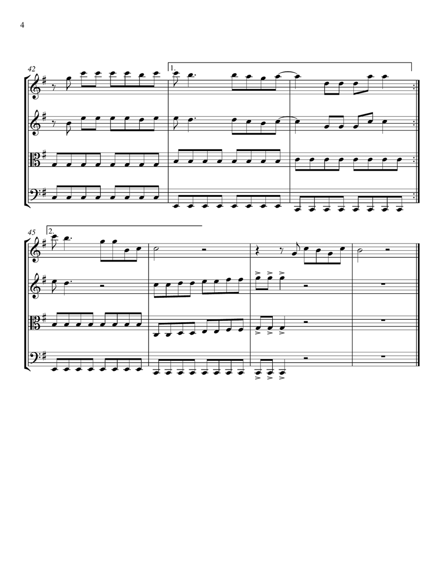 Long Live Long Live String Quartet scores gallery preview page 4