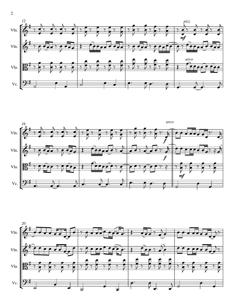 Everything Has Changed Everything Has Changed String Quartet scores gallery preview page 2