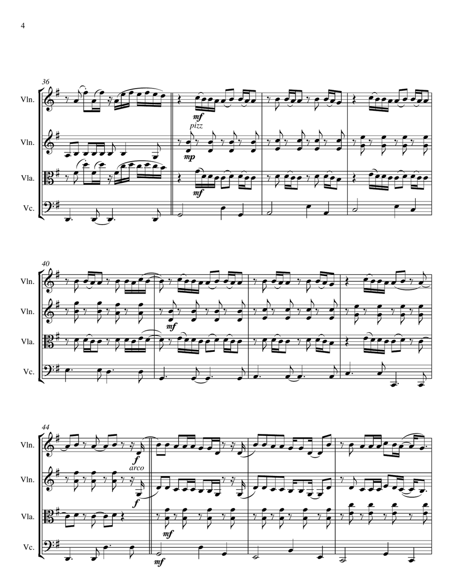 Everything Has Changed Everything Has Changed String Quartet scores gallery preview page 4