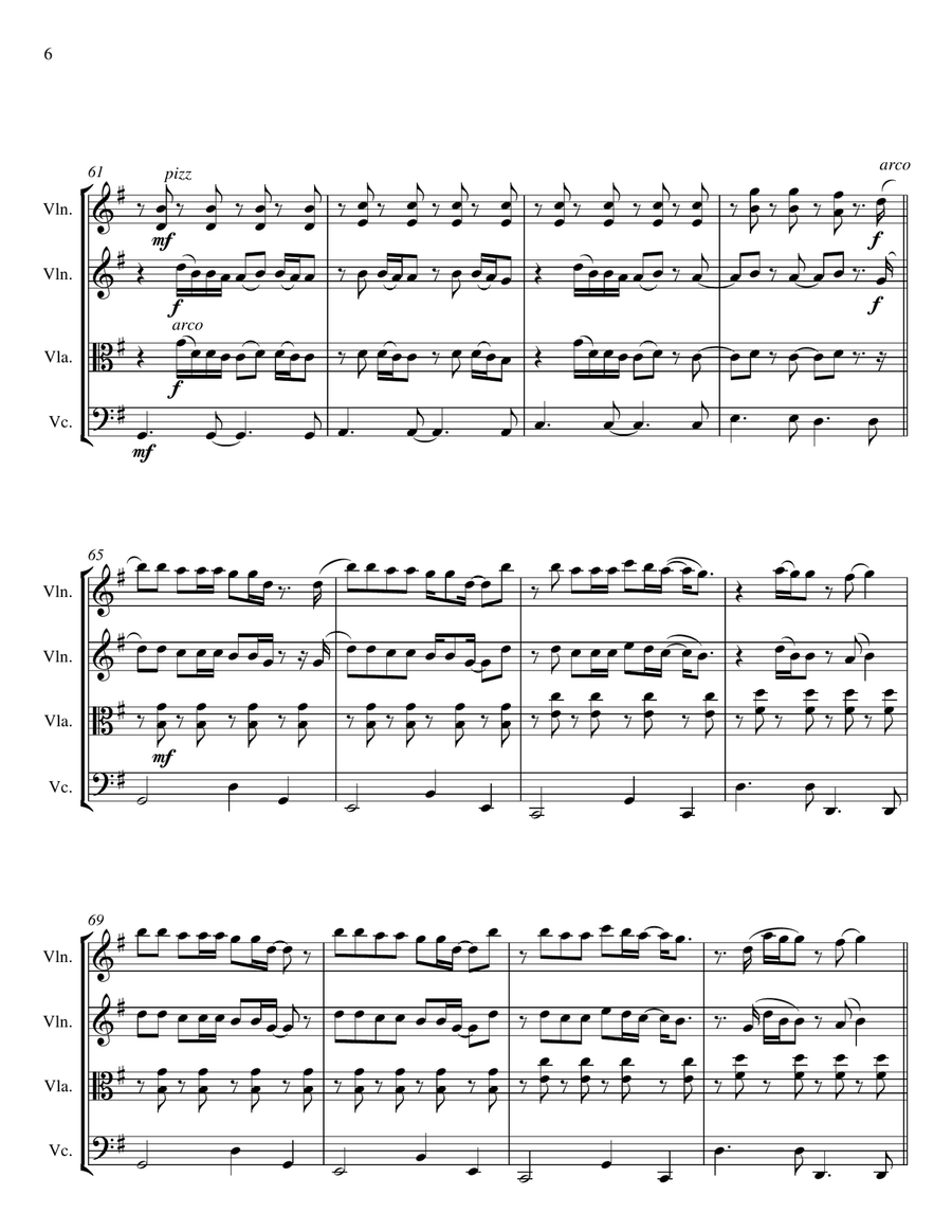 Everything Has Changed Everything Has Changed String Quartet scores gallery preview page 6