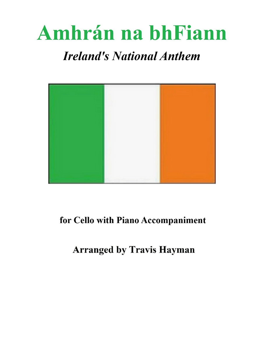Amhrán na bhFiann - for Cello with Piano Accompaniment Piano scores gallery preview page 1