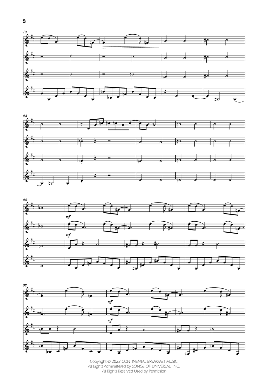 Severance - Main Title Theme Clarinet Quartet - Digital Sheet Music page 2