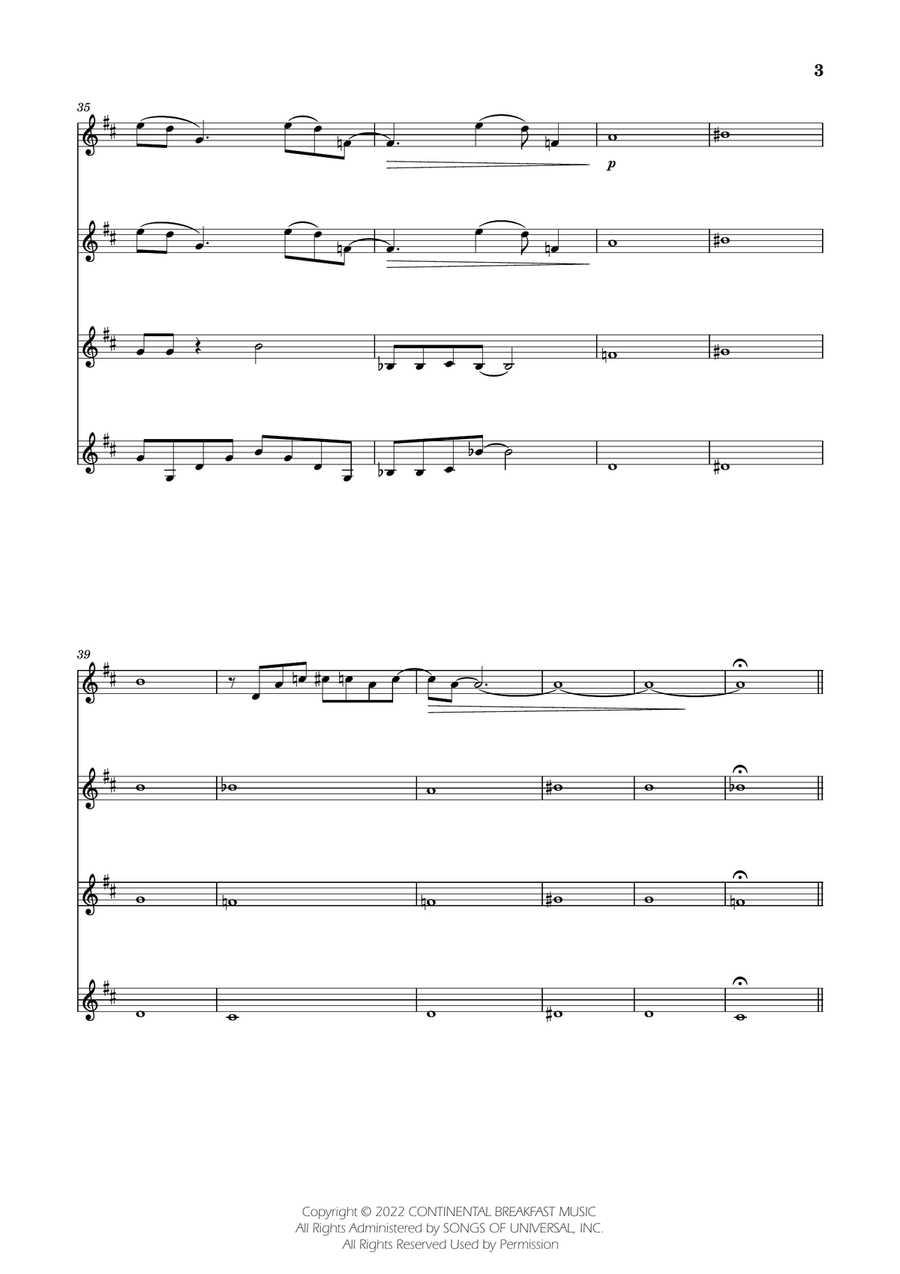 Severance - Main Title Theme Clarinet Quartet - Digital Sheet Music page 3