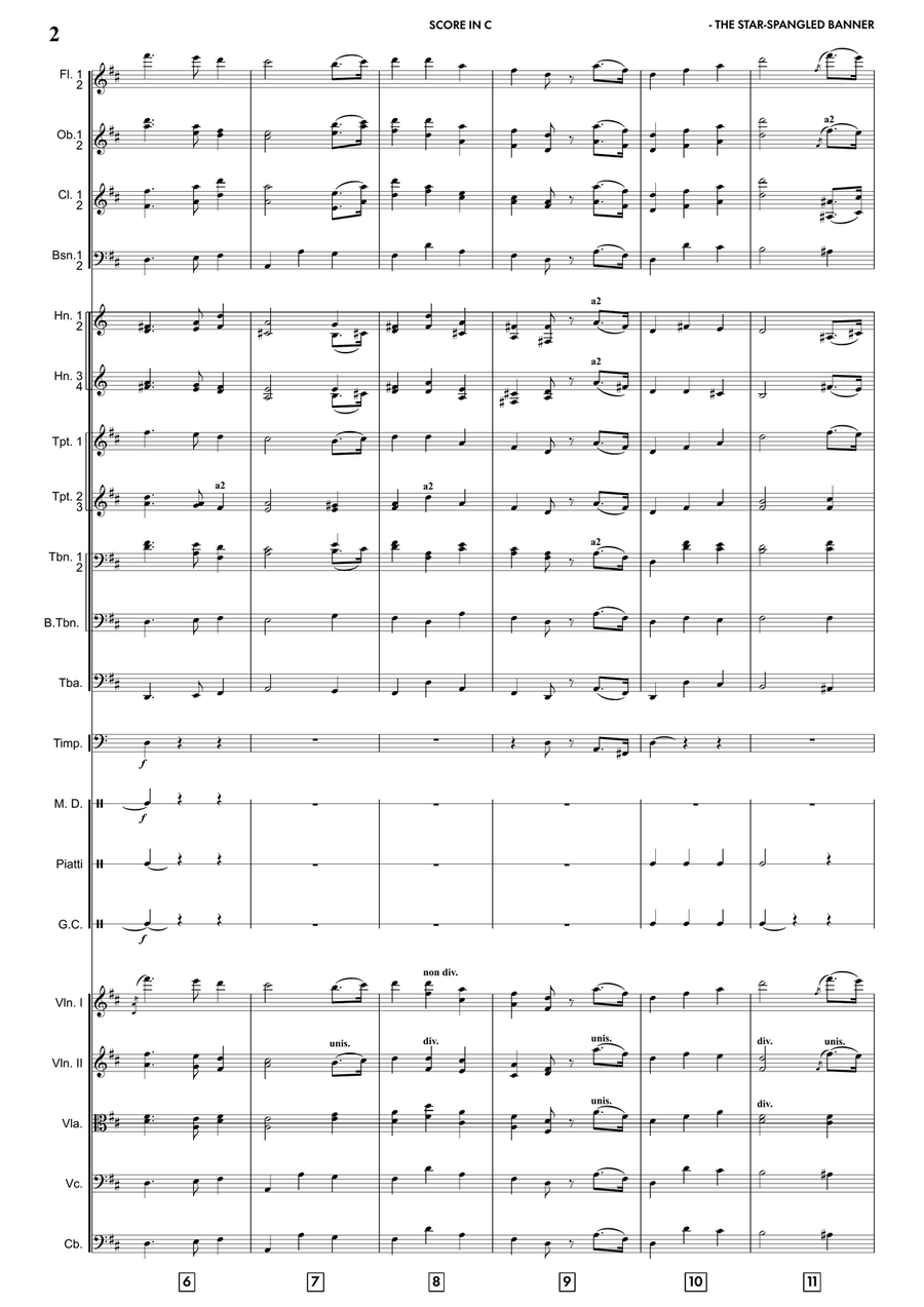 The Star-Spangled Banner The Star-Spangled Banner Full Orchestra scores gallery preview page 5