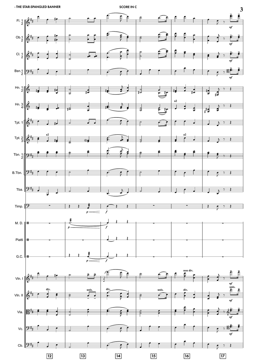 The Star-Spangled Banner The Star-Spangled Banner Full Orchestra scores gallery preview page 6