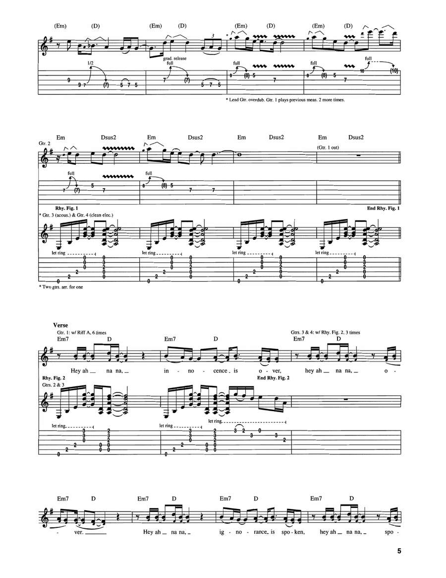 Rotten Apple Rotten Apple Guitar Tablature scores gallery preview page 2