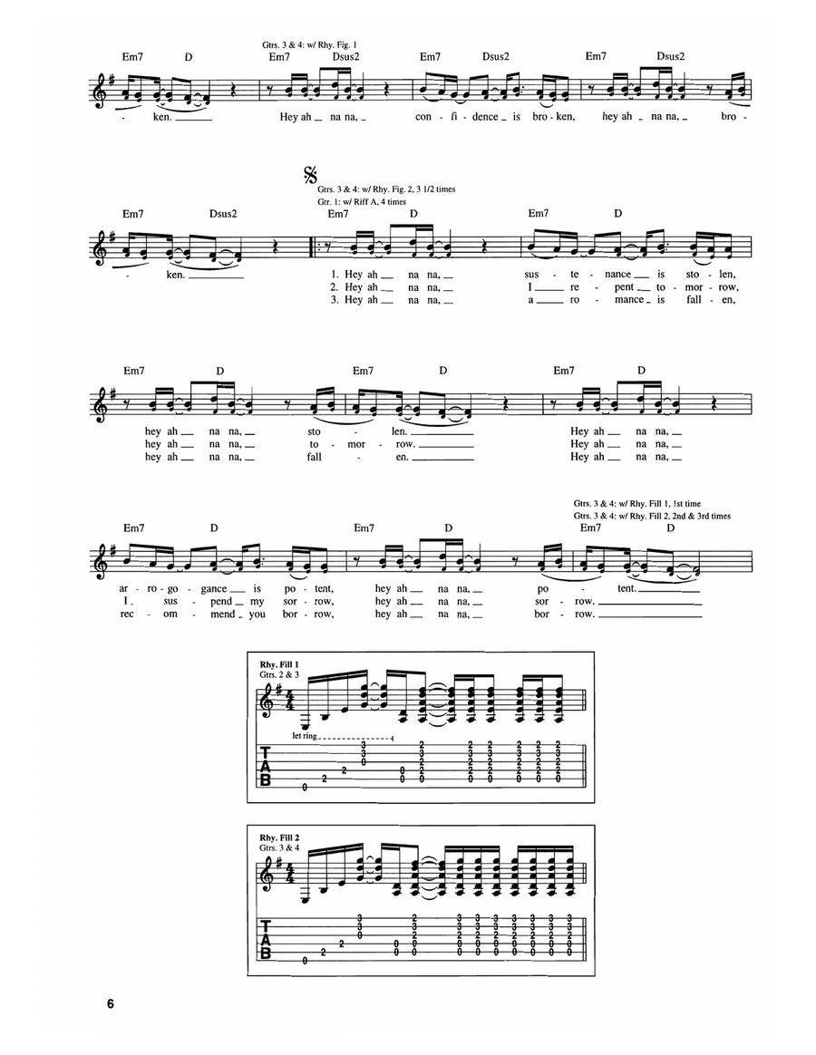 Rotten Apple Rotten Apple Guitar Tablature scores gallery preview page 3