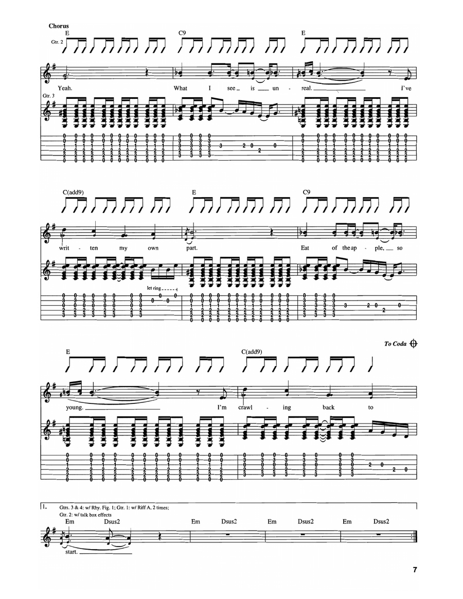 Rotten Apple Rotten Apple Guitar Tablature scores gallery preview page 4