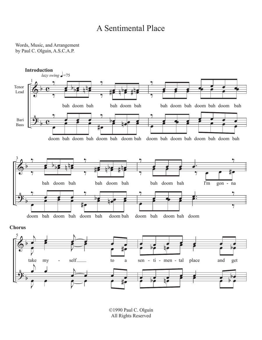 A Sentimental Place A Sentimental Place SSAA scores gallery preview page 1