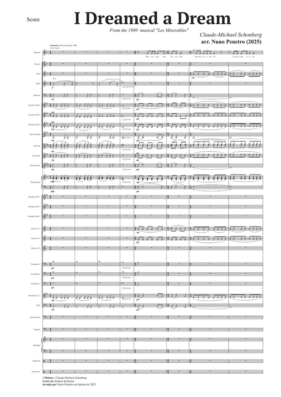I Dreamed I Dream I Dreamed I Dream Concert Band scores gallery preview page 5