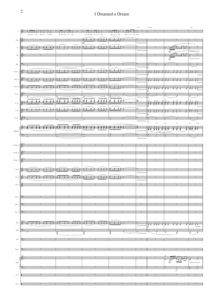 I Dreamed I Dream I Dreamed I Dream Concert Band scores gallery preview page 6