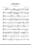 Shenandoah - Alto Sax in C Major - Lyrics (Inspired by Tennessee Ernie Ford’s 1961 recording)