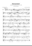 Shenandoah - Alto Sax in Bb Major - Lyrics (Inspired by Tennessee Ernie Ford’s 1961 recording)