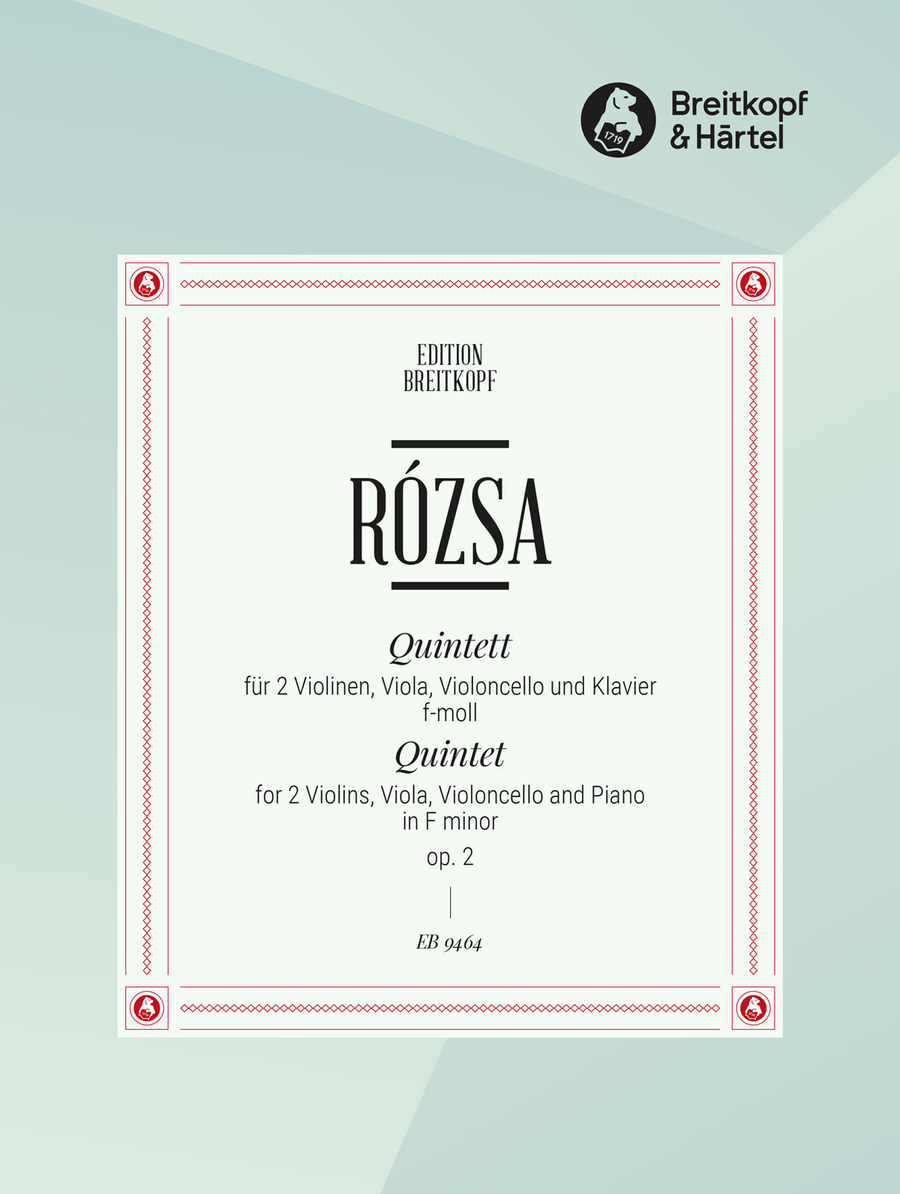 Piano Quintet in F minor Op. 2 Piano Quintet scores gallery preview page 1