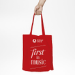 Cotton bag “first in music”