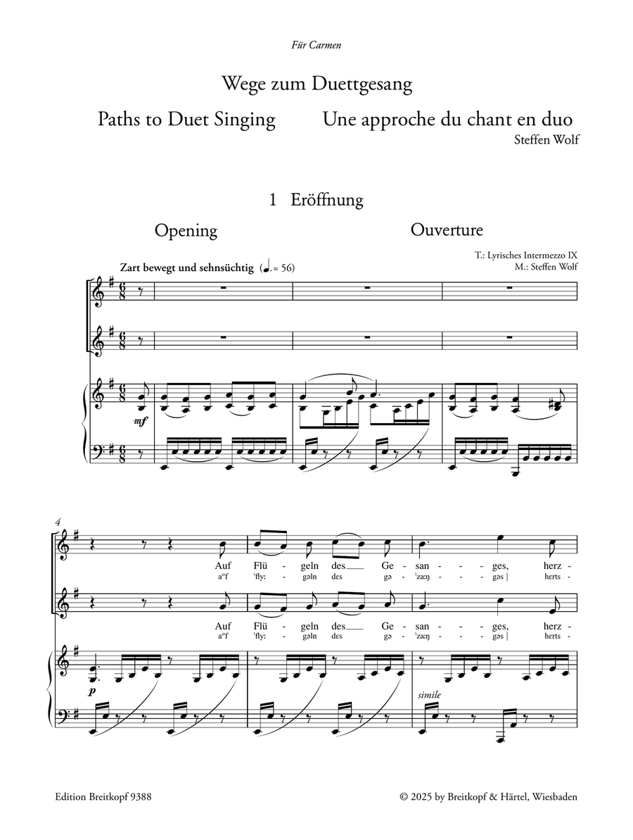 Paths to Duet Singing – A German “Vaccai” for Two Voice scores gallery preview page 2