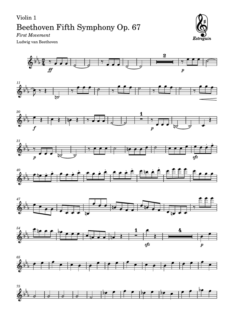 Symphony No. 5 Symphony No. 5 String Trio scores gallery preview page 5