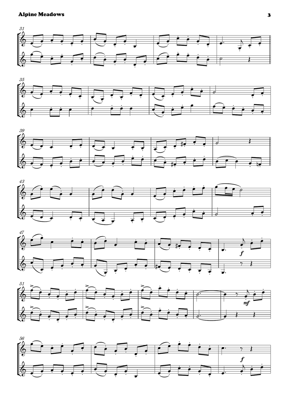Slappy Hines' Inside Jokes - Duets for Treble Clef Instruments in Bb Trumpet Duet scores gallery preview page 5
