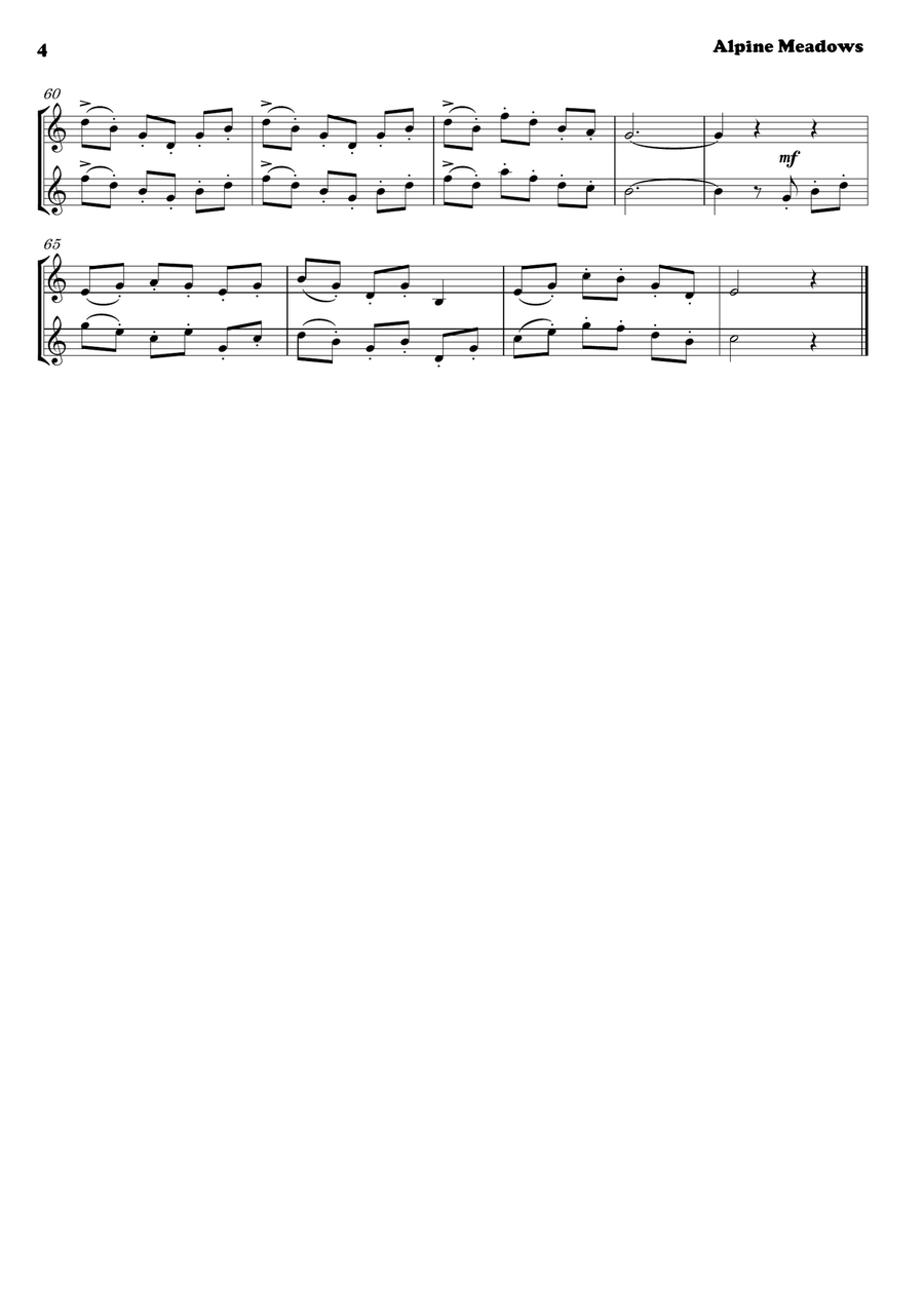 Slappy Hines' Inside Jokes - Duets for Treble Clef Instruments in Bb Trumpet Duet scores gallery preview page 6