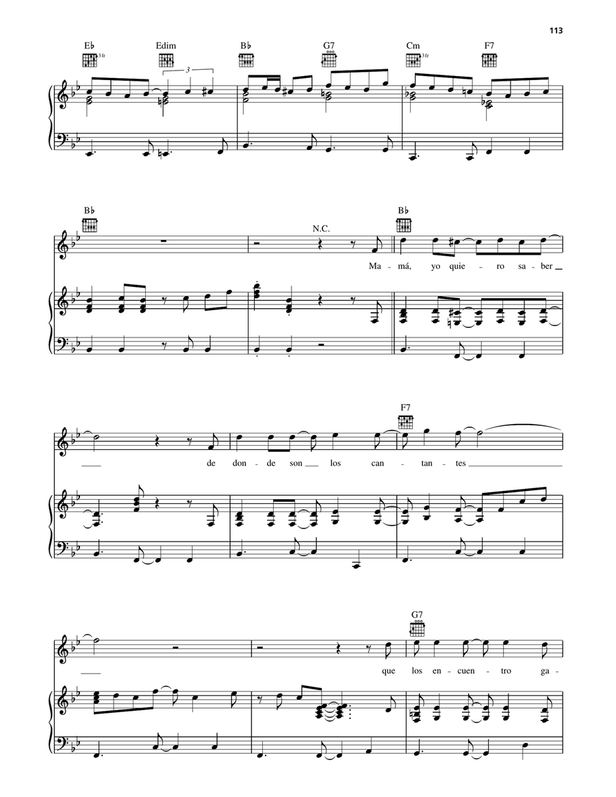 Son De La Loma Son De La Loma Piano, Vocal, Guitar scores gallery preview page 2