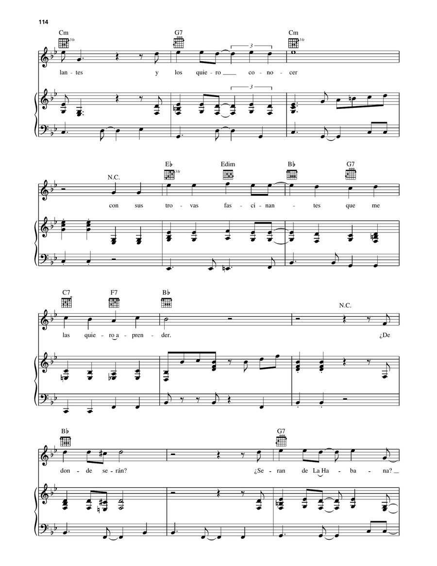 Son De La Loma Son De La Loma Piano, Vocal, Guitar scores gallery preview page 3