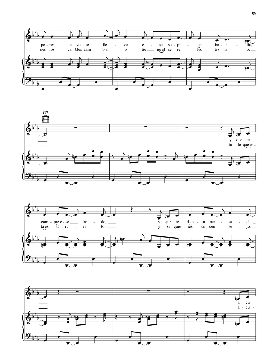 La Sopa En Botella La Sopa En Botella Piano, Vocal, Guitar scores gallery preview page 2