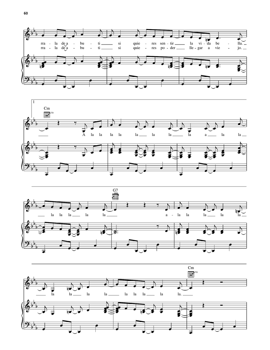 La Sopa En Botella La Sopa En Botella Piano, Vocal, Guitar scores gallery preview page 3