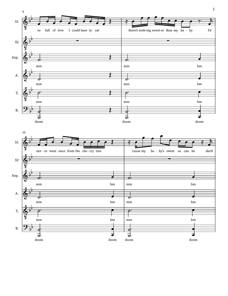 Work Song Work Song 4-Part scores gallery preview page 2