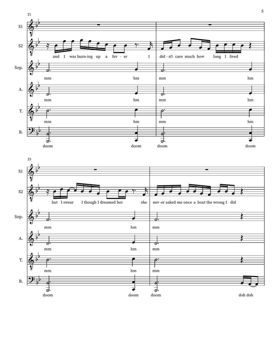 Work Song Work Song 4-Part scores gallery preview page 5