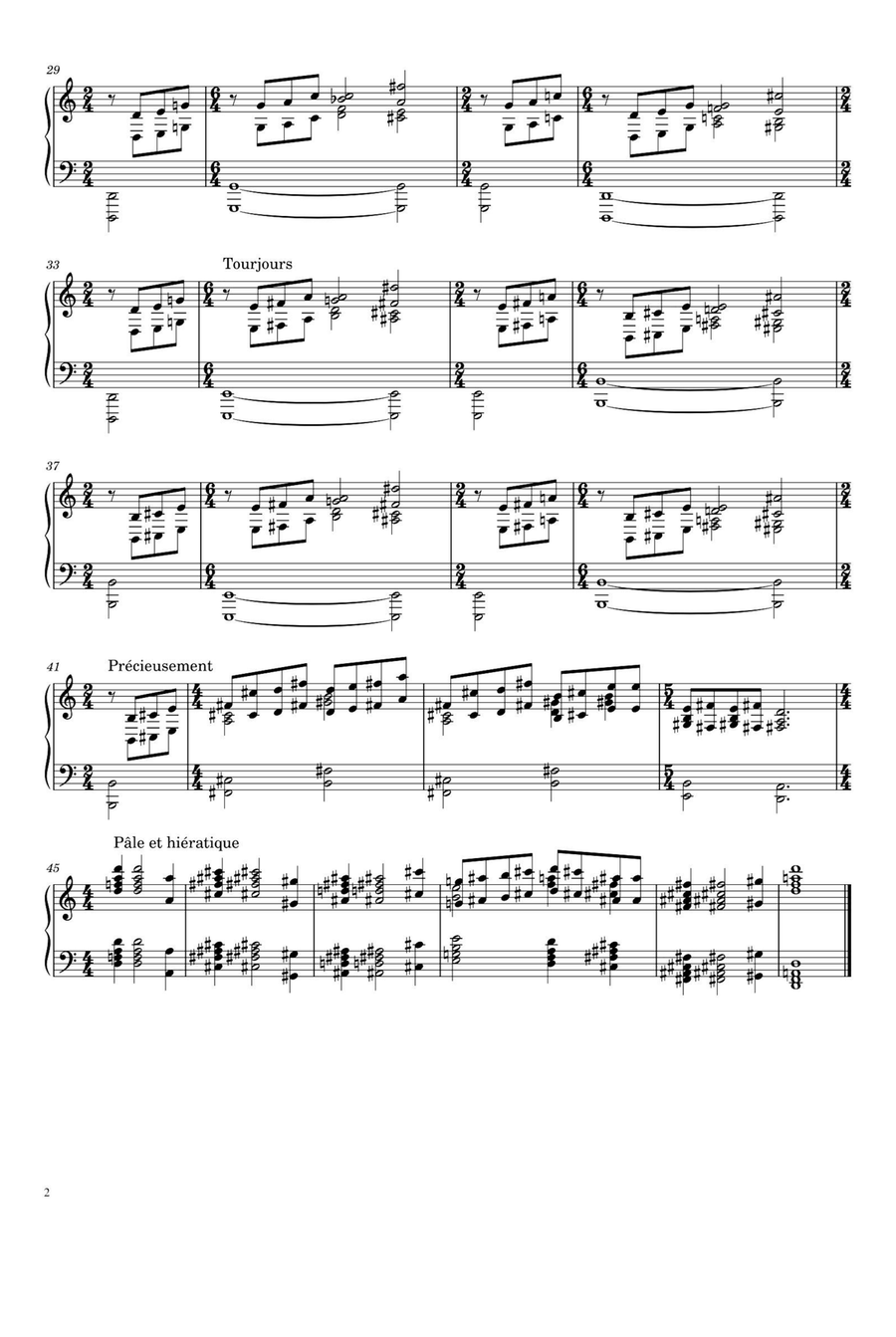 Le Fils Des Étoiles - Erik Satie Piano Solo scores gallery preview page 2