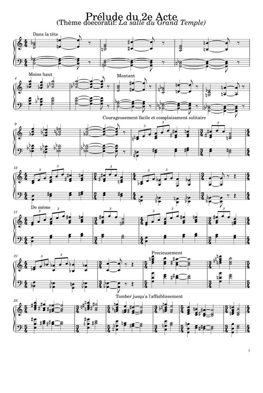 Le Fils Des Étoiles - Erik Satie Piano Solo scores gallery preview page 3