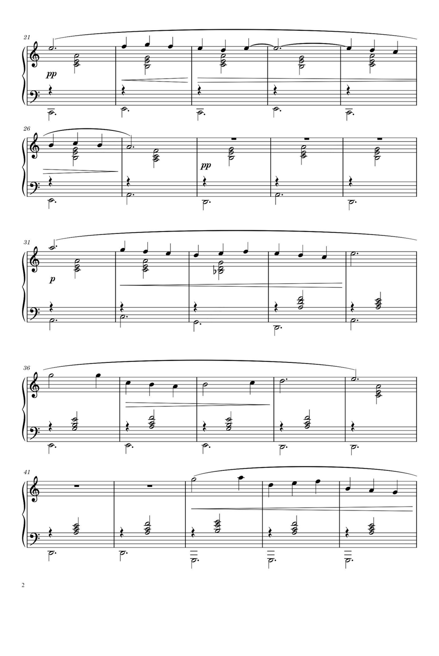 Gymnopédie No. 3 - Erik Satie Piano Solo scores gallery preview page 2